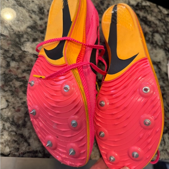 Nike zoomx dragonfly 
Bright Pink and Orange Athletic Shoes - Picture 3 of 4
